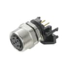 WEIDMULLER - Connettore circolare M12 a innesto per circuito stampato, 4 poli, codice IE-M12-PCBCE-PANEL. 8902820000