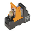 WEIDMULLER - Modulo a relè 24V DC LED verde Diodo a corsa libera 4 Contatto di scambio 240V AC 6A Collegamento a vite Tasto di prova disponibile RCMKIT-I 24VDC 4CO LD.