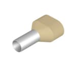WEIDMULLER - Terminale doppio 10 mm², Lunghezza spellatura 17 mm, colore avorio H10,0/24 ZH EB SV.