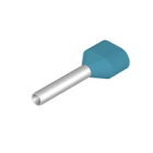 WEIDMULLER - Terminale doppio 0.75 mm², Lunghezza spellatura 13 mm, Azzurro H0,75/16T ZH HBL.