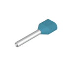 WEIDMULLER - Terminale doppio 0.75 mm², Lunghezza spellatura 16 mm, Azzurro H0,75/19TS ZH HBL.
