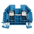 WEIDMULLER - Morsettiera passante a vite blu 4 mm² 32 A 690 V, 2 collegamenti, 1 piano, TS 35, V-0, Wemid, 130 °C WDU 4 SL BL.