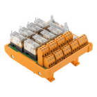 WEIDMULLER - Modulo interfaccia con relè RCL LL2N 5,08 mm, collegamento a vite, connettore norma IEC60603-13/DIN41651 maschio 20 poli 24 V DC RSM-8C 1CO S.