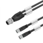 WEIDMULLER - Cavi adattatore sensore-attuatore, Linea di collegamento M12/M8 3,3m, Conduttore doppio connettore maschio diritto 2 connet SAIL-ZW-M8BG-3-3.0U.