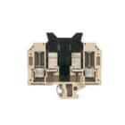 WEIDMULLER - Morsetto componibile portafusibile, collegamento a vite, beige scuro, 10 mm², 13 A, 440 V, numero di collegamenti: 2, numero di piani: 1, TS 32, V-0, KSKM 2/32 GZ 1X1/4.