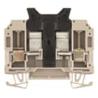 WEIDMULLER - Morsetto componibile portafusibile, collegamento a vite, beige scuro, 10 mm², 6.3 A, 440 V, numero di collegamenti: 2, numero di piani: 1, TS 35, V-0, KSKM 1/35 G20.