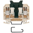 WEIDMULLER - Morsetto componibile portafusibile beige scuro 10 mm² 10 A 440 V, 2 collegamenti, 1 piano, TS 35, V-0 KSKM 3/35 GZ 1 1/4X1/4.