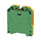 WEIDMULLER - Morsetto PE, collegamento a vite, verde/giallo, 70 mm², 1000 V, 2 collegamenti, 1 piano, TS 35, V-0, Wemid, WPE 70N/35. 9512200000