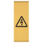 WEIDMULLER - Siglatura morsetti giallo, Passo 18.00 mm, Caratteri stampati Symbol orizzontale, Larghezza 18 mm, Posizione verticale 48.5 mm WAD 20 GE WSD.