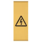 WEIDMULLER - Siglatura morsetti giallo, Passo 18.00 mm, Caratteri stampati Symbol orizzontale, Larghezza 18 mm, Posizione verticale 48.5 mm WAD 20 GE WSD.