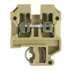 WEIDMULLER - Morsettiera passante a vite beige/giallo 2.5 mm² 24 A 800 V, 2 collegamenti, 1 piano, TS 32, V-2, PA 66, 100 SAK 2.5 K.IN.