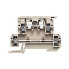 WEIDMULLER - Morsetto componibile portafusibile, collegamento a vite, beige scuro, 4 mm², 6.3 A, 440 V, numero di piani: 2, TS 35, V-0, Wemid, G-Si, 5 x 20 KDKS 1/35 DB.