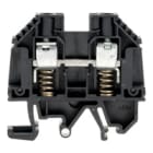 WEIDMULLER - Morsettiera passante nero 10 mm² 57 A 690 V 2 collegamenti 1 piano TS 32 TS 35 V-0 Wemid 130 °C WDU 10 SL/EN SW.