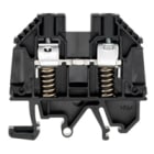 WEIDMULLER - Morsettiera passante nero 6 mm² 41 A 690 V 2 collegamenti 1 piano TS 32 TS 35 V-0 Wemid 130 °C WDU 6 SL/EN SW.