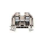 WEIDMULLER - Morsettiera passante a vite, Beige scuro, 10 mm², 57 A, 630 V, 2 collegamenti, 1 piano, TS 35, V-0, Wemid, 130 °C, WDU 10 SL. 9537480000
