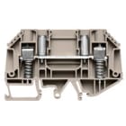 WEIDMULLER - Morsettiera passante a vite, Beige scuro, 6 mm², 41 A, 630 V, 2 collegamenti, 1 piano, TS 32/35, V-0, Wemid, 1, WTD 6 SL/EN.