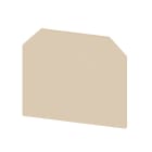WEIDMULLER - Piastra terminale per morsetti, beige, Posizione verticale: 32.5 mm, Larghezza: 1.5 mm, V-2, PA 66, bloccabile: Sì