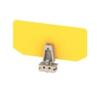 WEIDMULLER - Parete di separazione e terminale per morsetti, giallo, Posizione verticale: 120 mm, Larghezza: 2 mm, V-2, PA 66