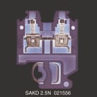WEIDMULLER - Morsettiera passante, Collegamento a vite, beige / giallo, 2.5 mm², 24 A, 500 V, Numero di collegamenti: 2