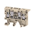 WEIDMULLER - Morsetto componibile portafusibile, Collegamento a vite, beige / giallo, 4 mm², 6.3 A, 115 V, Numero di collegamenti: 2, Numero di piani: 1, TS 35, TS