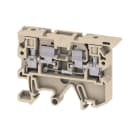 WEIDMULLER - Morsetto componibile portafusibile, Collegamento a vite, beige / giallo, 4 mm², 6.3 A, 230 V, Numero di collegamenti: 2, Numero di piani: 1, TS 35, TS