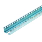 WEIDMULLER - Guida di supporto, Accessori, acciaio, zincato glavanicamente e passivato, Larghezza: 2000 mm, Posizione verticale: 35 mm, Profondità: 15 mm