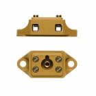 WEIDMULLER - Morsettiera unipolare e multipolare, Collegamento a vite, Giallo medio, 2.5 mm², 24 A, 500 V, Numero di collegamenti: 4, Numero di piani: 1