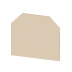 WEIDMULLER - Piastra terminale per morsetti, beige, Posizione verticale: 50 mm, Larghezza: 3 mm, V-2, poliammide 66, bloccabile: Sì