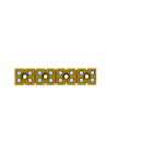WEIDMULLER - Morsettiera unipolare e multipolare, Collegamento a vite, Giallo medio, 2.5 mm², 24 A, 400 V, Numero di collegamenti: 16, Numero di piani: 1