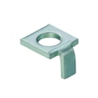 WEIDMULLER - Elemento di fissaggio (Morsetto), argento, Posizione verticale: 12.5 mm, Larghezza: 10 mm, acciaio, 180 °C