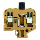WEIDMULLER - Morsetto componibile portafusibile, Collegamento a vite, Giallo medio, 10 mm², 10 A, 500 V, Numero di collegamenti: 2, Numero di piani: 1, TS 32