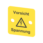 WEIDMULLER - Coperchio morsetto, giallo, PVC, Posizione verticale: 25 mm, Larghezza: 24 mm, Profondità: 1 mm, V-2