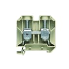 WEIDMULLER - Morsettiera passante, Collegamento a vite, beige / giallo, 35 mm², 125 A, 800 V, Numero di collegamenti: 2