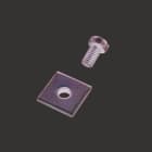 WEIDMULLER - Dado di fissaggio, 15 x 15 x 11.7 mm, Acciaio, zincato, zincato, argento