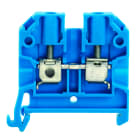 WEIDMULLER - Morsettiera passante, Collegamento a vite, blu, 4 mm², 32 A, 800 V, Numero di collegamenti: 2