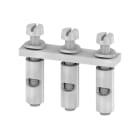 WEIDMULLER - Collegamento trasversale (Morsetto), se avvitato, grigio, 57 A, Numero di poli: 3, Passo in mm: 9.90, Isolato: No, Larghezza: 26.8 mm