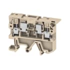 WEIDMULLER - Morsetto componibile portafusibile, Collegamento a vite, beige / giallo, 4 mm², 6.3 A, 500 V, Numero di collegamenti: 2, Numero di piani: 1, TS 35, TS