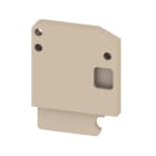 WEIDMULLER - Piastra terminale per morsetti, beige, Posizione verticale: 22 mm, Larghezza: 3 mm, V-2, PA 66, bloccabile: Sì