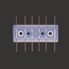 WEIDMULLER - Morsettiera unipolare e multipolare, Collegamento a spina piatta, Giallo medio, 2.5 mm², 6 A, 400 V, Numero di collegamenti: 12, Numero di piani: 1