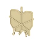 WEIDMULLER - Parete di separazione e terminale per morsetti, beige, Posizione verticale: 59.5 mm, Larghezza: 3 mm, V-2, PA 66