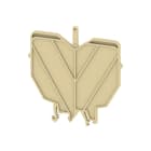 WEIDMULLER - Parete di separazione e terminale per morsetti, beige, Posizione verticale: 82 mm, Larghezza: 3 mm, V-2, PA 66