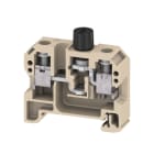 WEIDMULLER - Morsetto componibile portafusibile, Collegamento a vite, Beige scuro, 10 mm², 10 A, 500 V, Numero di collegamenti: 2, Numero di piani: 1, TS 35