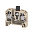 WEIDMULLER - Morsetto componibile portafusibile, Collegamento a vite, Beige scuro, 10 mm², 10 A, 500 V, Numero di collegamenti: 2, Numero di piani: 1, TS 35