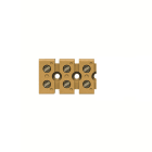 WEIDMULLER - Morsettiera unipolare e multipolare, Collegamento a vite, Giallo medio, 6 mm², 41 A, 690 V, Numero di collegamenti: 6, Numero di piani: 1