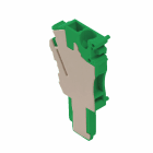 WEIDMULLER - Connettore (Morsetto), Collegamento ad innesto, 2.5 mm², 24 A, 500 V, Numero di collegamenti: 1, Numero di poli: 1, Larghezza: 5.1 mm