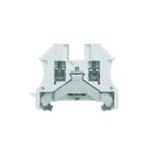 WEIDMULLER - Morsetto PE, Collegamento a vite, bianco, 2.5 mm², 800 V, Numero di collegamenti: 2, Numero di piani: 1, TS 35, V-0, Wemid