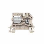 WEIDMULLER - Morsetto componibile per il conduttore di neutro, Collegamento a vite, 2.5, 400 V, 24 A, TS 35, Beige scuro