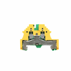 WEIDMULLER - Morsetto PE, Collegamento a vite, Verde/giallo, 2.5 mm², 500 V, Numero di collegamenti: 2, Numero di piani: 1, TS 35, V-0, Wemid