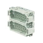WEIDMULLER - Inserto di contatto (Connettori a innesto industriali), Maschio, 500 V, 16 A, Numero di poli: 32, Collegamento a crimpare, Dimensioni di installazione