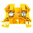 WEIDMULLER - Morsettiera passante, Collegamento a vite, giallo, 4 mm², 32 A, 800 V, Numero di collegamenti: 2